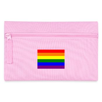 Pride Rainbow Flag Design - Pencil Case - pink - Front