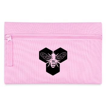 Bee in honeycomb - Pencil Case - pink - Front