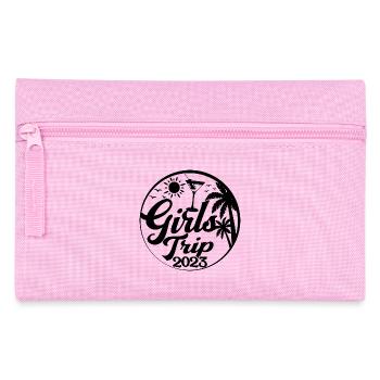 Girls Trip 2023 - Cool Girls Party Trip Vacation - Pencil Case - pink - Front