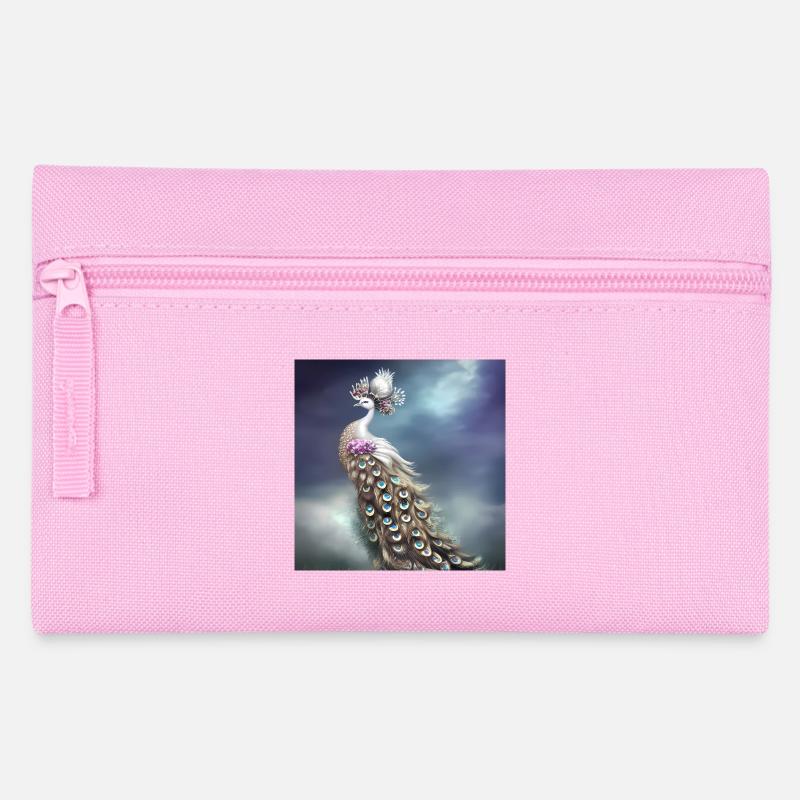 Wonderful elegant peacock - Pencil Case - pink