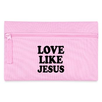 Love like jesus - Federtasche - Rosa - Vorne