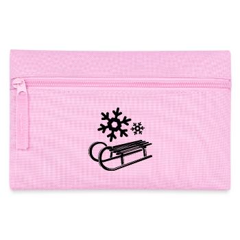 Traîneaux à neige Cristaux de glace Flocons de neige Hiver - Trousse - rose - Devant
