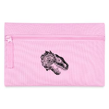 Conception de portrait effrayant de fan de dinosaure - Trousse - rose - Devant