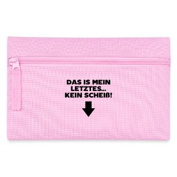 Schwanger Statement Schwangerschaft Babybauch - Federtasche - Rosa - Vorne