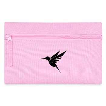 Schwebender Kolibri Tattoo Tribal Schwingen - Federtasche - Rosa - Vorne