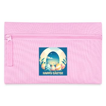 Happy Easter, Easter Egg - Pencil Case - pink - Front