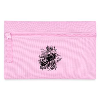 Petite abeille mignonne sur une fleur - Trousse - rose - Devant