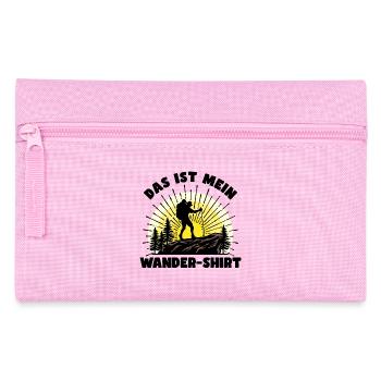 Wandern Statement Wanderer Wanderwege Bergsteigen - Federtasche - Rosa - Vorne