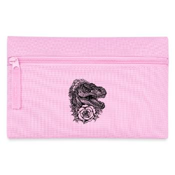 Tatouage de dinosaure Dino Fleurs T-Rex Style - Trousse - rose - Devant