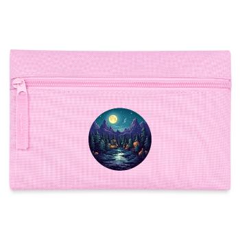 Surreal forest scenery at night - Pencil Case - pink - Front