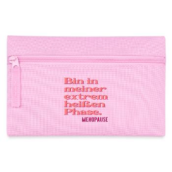 MENOPAUSE SPRÜCHE LUSTIG - HITZE PHASE - Federtasche - Rosa - Vorne