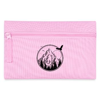 Mitternachtsvogel-Silhouette - Federtasche - Rosa - Vorne