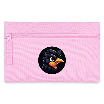 Cooler Rabe im Comic Stil - Federtasche - Rosa - Vorne