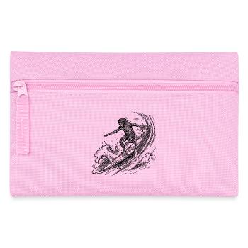Wellen Surfen Ozean Surfbrett Wassersport Design - Federtasche - Rosa - Vorne