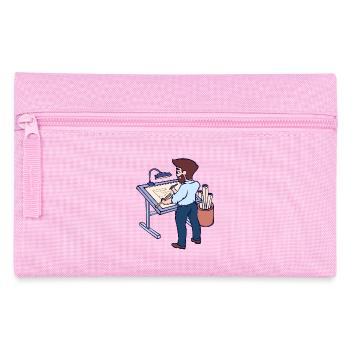 Project Manager Architect Job Supervisor Career - Pencil Case - pink - Front
