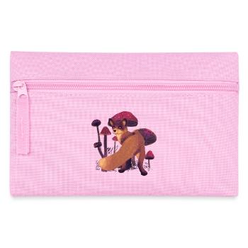Fox in the mushrooms - Pencil Case - pink - Front