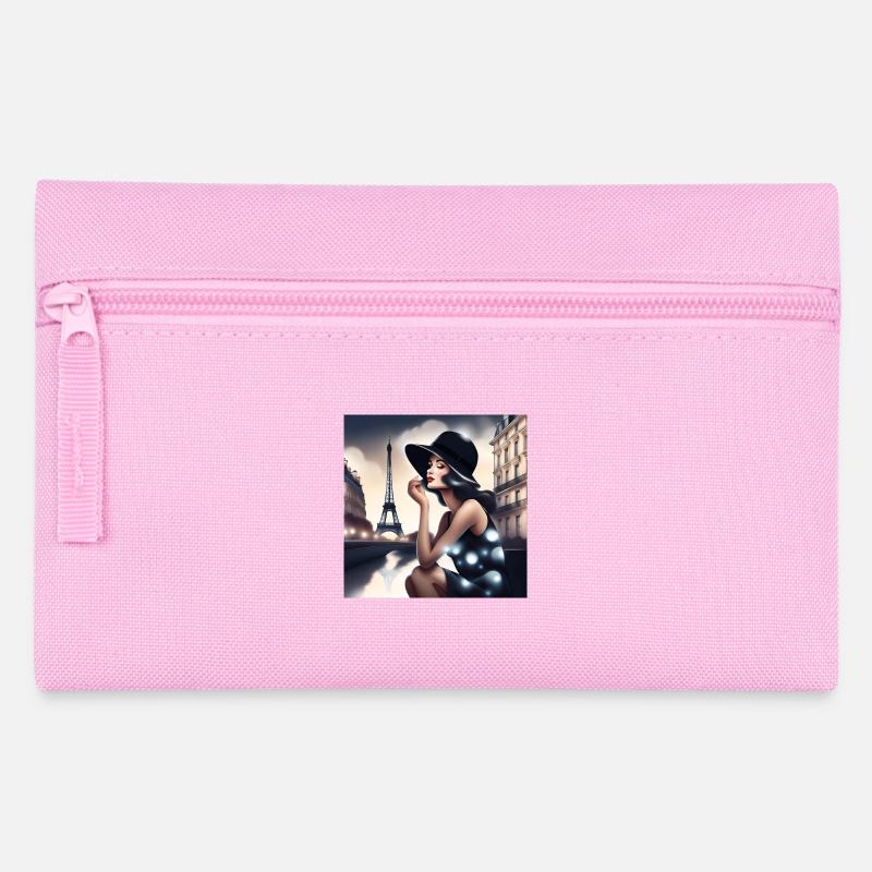 Paris, ich liebe Paris, Pasienne - Federtasche - Rosa