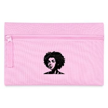 Beautiful Black Woman Illustration - Federtasche - Rosa - Vorne