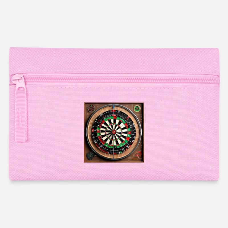 Anatomie einer Dartscheibe - Federtasche - Rosa