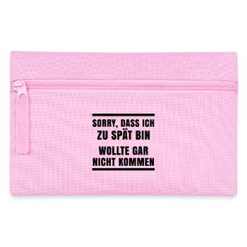 Gleichgültig Statement Ist Mir Wurscht Egal - Federtasche - Rosa - Vorne