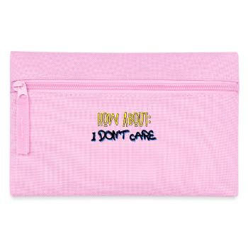 Cooler Spruch Egal ist Mir Wurscht Haltung - Federtasche - Rosa - Vorne