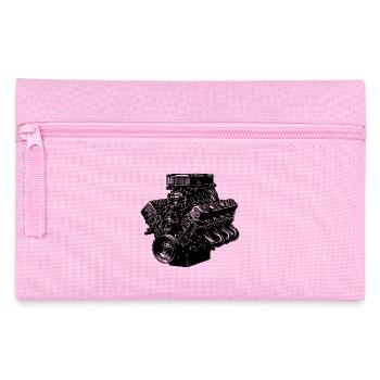 Mechaniker Fan Motorblock Zylinder Hubraum Motor - Federtasche - Rosa - Vorne