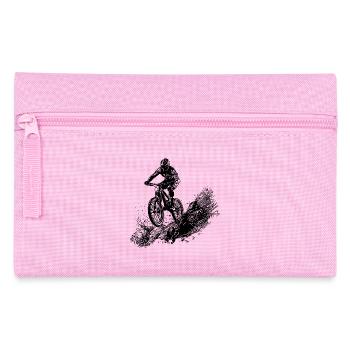 Radfahrer Schlamm Berg Abfahrt - Federtasche - Rosa - Vorne