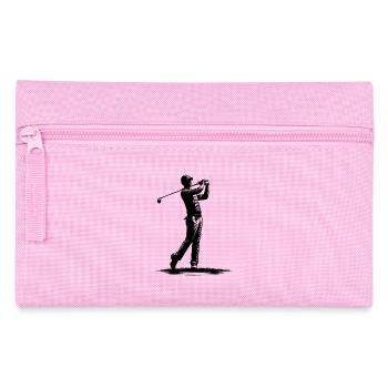 Golf Spieler auf dem Golfplatz Sport Golfspiel - Federtasche - Rosa - Vorne