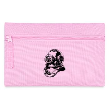 Historischer Antiker Taucherhelm - Federtasche - Rosa - Vorne