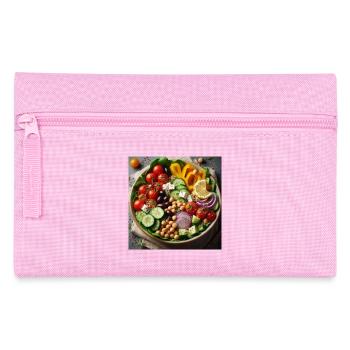 Délicieuse salade méditerranéenne - Trousse - rose - Devant