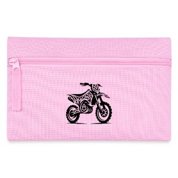Machine tout-terrain de moto dans le style de tatouage - Trousse - rose - Devant