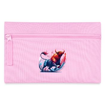 Finance Actions Taureau Taureau Wall Street Cadeau - Trousse - rose - Devant