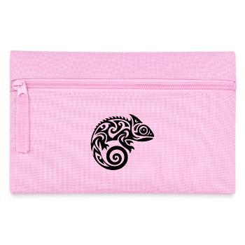Cute little baby chameleon tattoo - Pencil Case - pink - Front