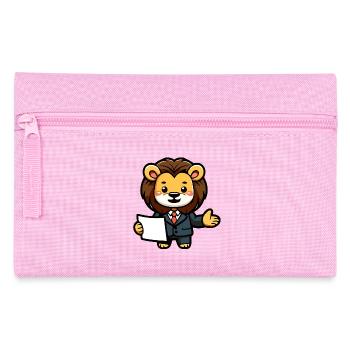Le Lion de l’entreprise - Trousse - rose - Devant