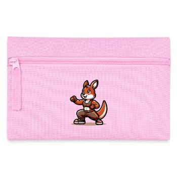 Kickin' Kangaroo Sensei - Pencil Case - pink - Front
