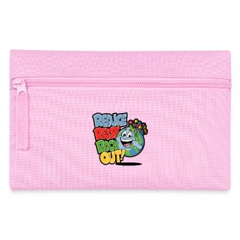 Imprimé musical optimiste respectueux de l’environnement - Trousse - rose - Devant