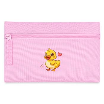Cute duck with heart - Pencil Case - pink - Front