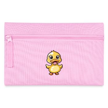 Süßes Entenküken Mit Großen Augen - Federtasche - Rosa - Vorne