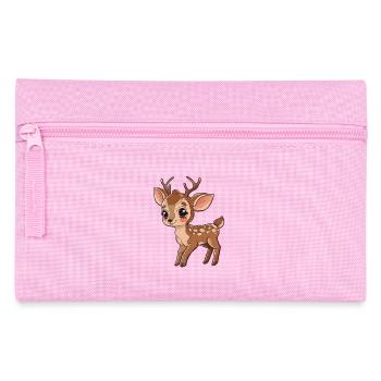 Niedliches Rehkitz Mit Funkelnden Augen - Federtasche - Rosa - Vorne