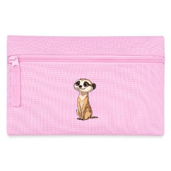 Verspielter Erdmännchen Blick - Federtasche - Rosa - Vorne