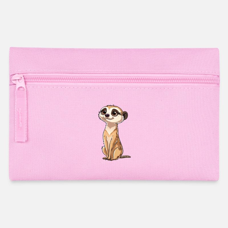 Verspielter Erdmännchen Blick - Federtasche - Rosa