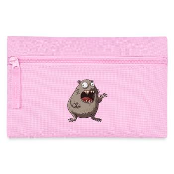 Funny Mole Cartoon For You - Pencil Case - pink - Front