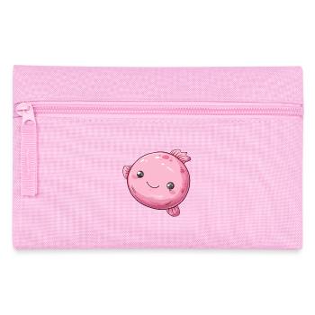 Poisson à bulles rose avec un sourire charmant - Trousse - rose - Devant