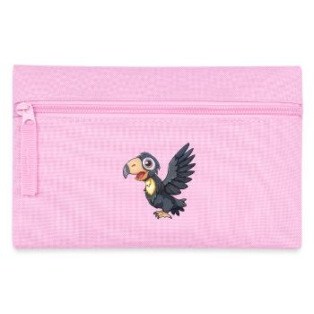 Kalifornischer Kondor in lebhafter Pose - Federtasche - Rosa - Vorne