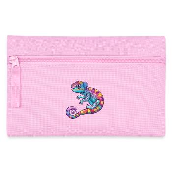 Voyage de découverte de caméléons colorés - Trousse - rose - Devant