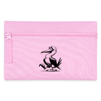 Lustige Kinder Blaufuss Tölpel Zeichnung - Federtasche - Rosa - Vorne