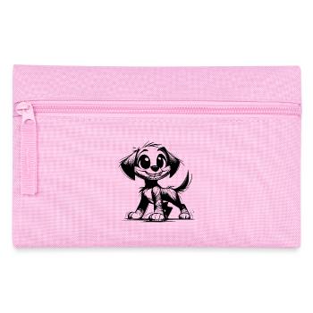 Kinder Hund kleine Welpen Bleistift Skizze - Federtasche - Rosa - Vorne