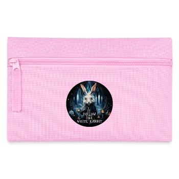 Kaninchen Alice im Wunderland FOLGEN SIE DEM WEISSEN - Federtasche - Rosa - Vorne