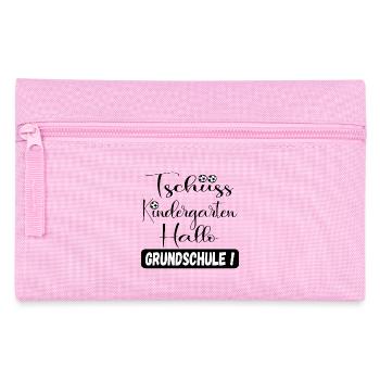 Tschüss Kindergarten - Einschulung Grundschule - Federtasche - Rosa - Vorne