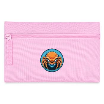 Spider Cute Kawaii Cartoon Clipart Animal Pet Logo - Pencil Case - pink - Front